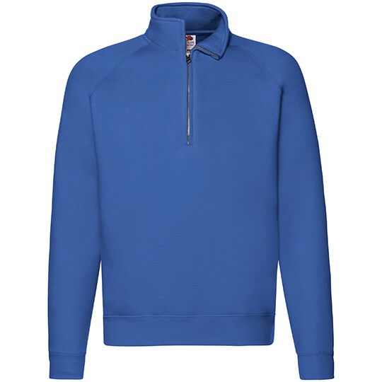 Premium Zip Neck Raglan Sweat für Herren - royal blue-314