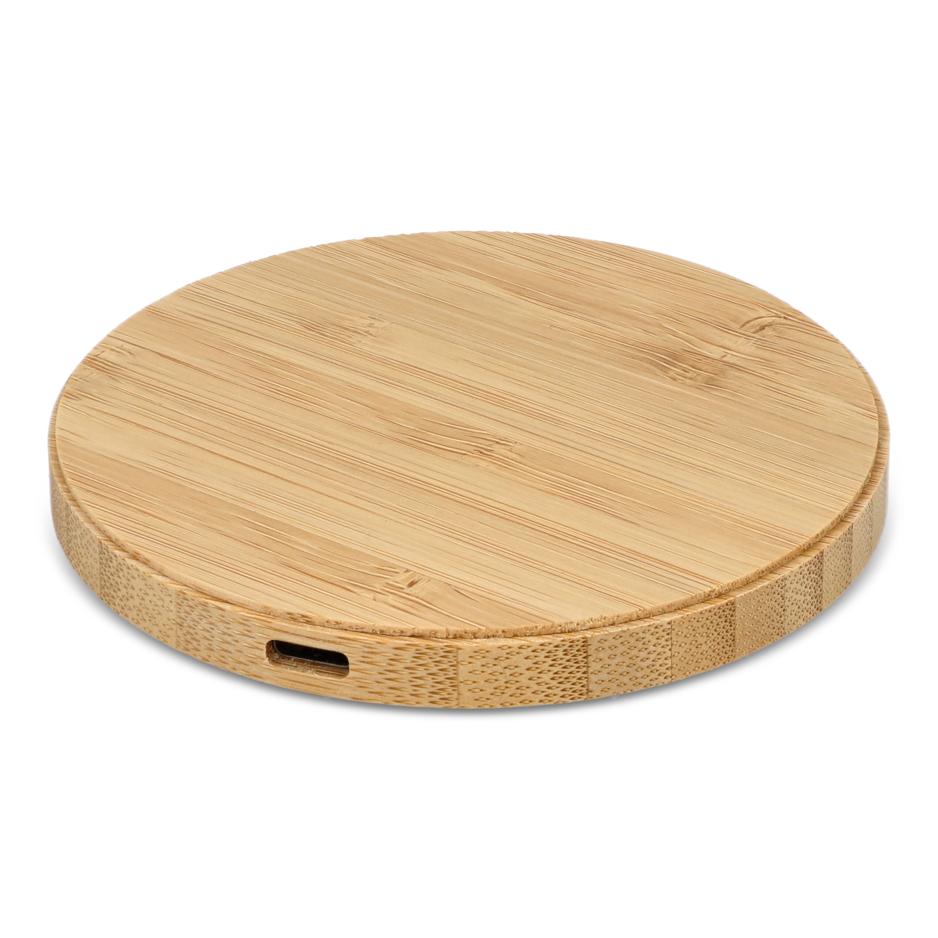 Wireless Ladepad Bambus 15W - natur-348