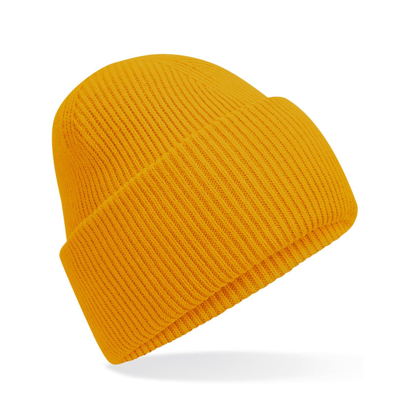 Classic Engineered Deep Cuffed Beanie - mustard-468