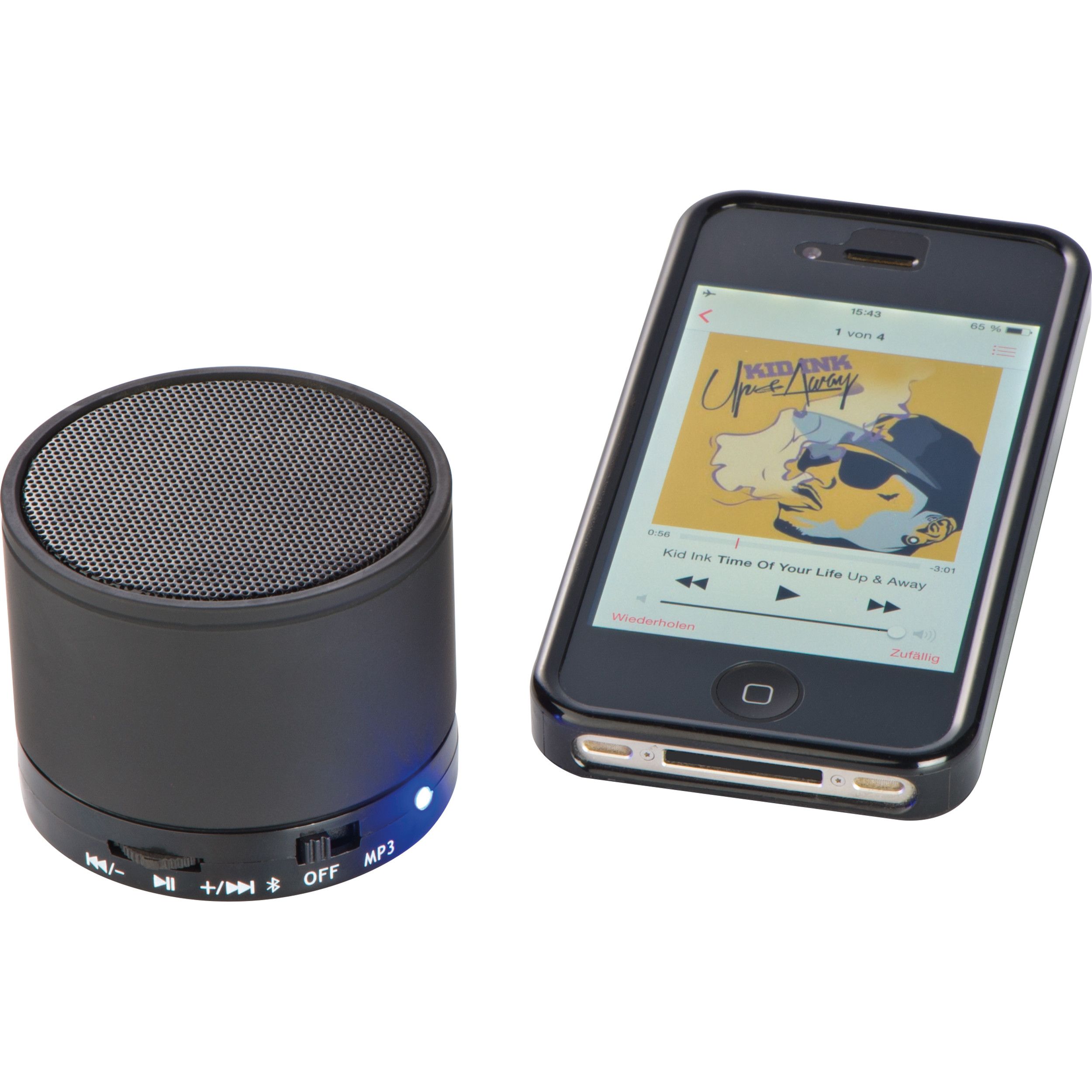 Metall Bluetooth Lautsprecher Hawick - schwarz-194