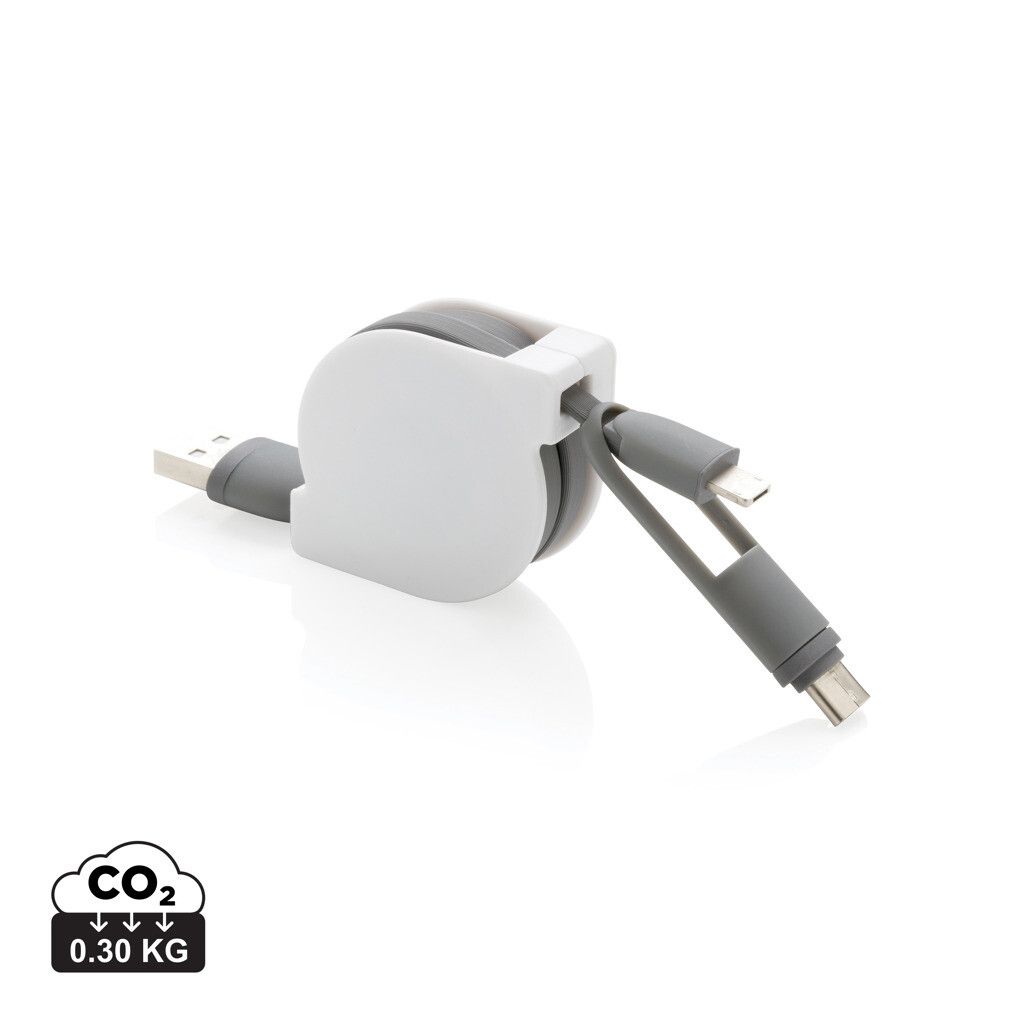 3-in-1 ausziehbares Kabel - grau-179