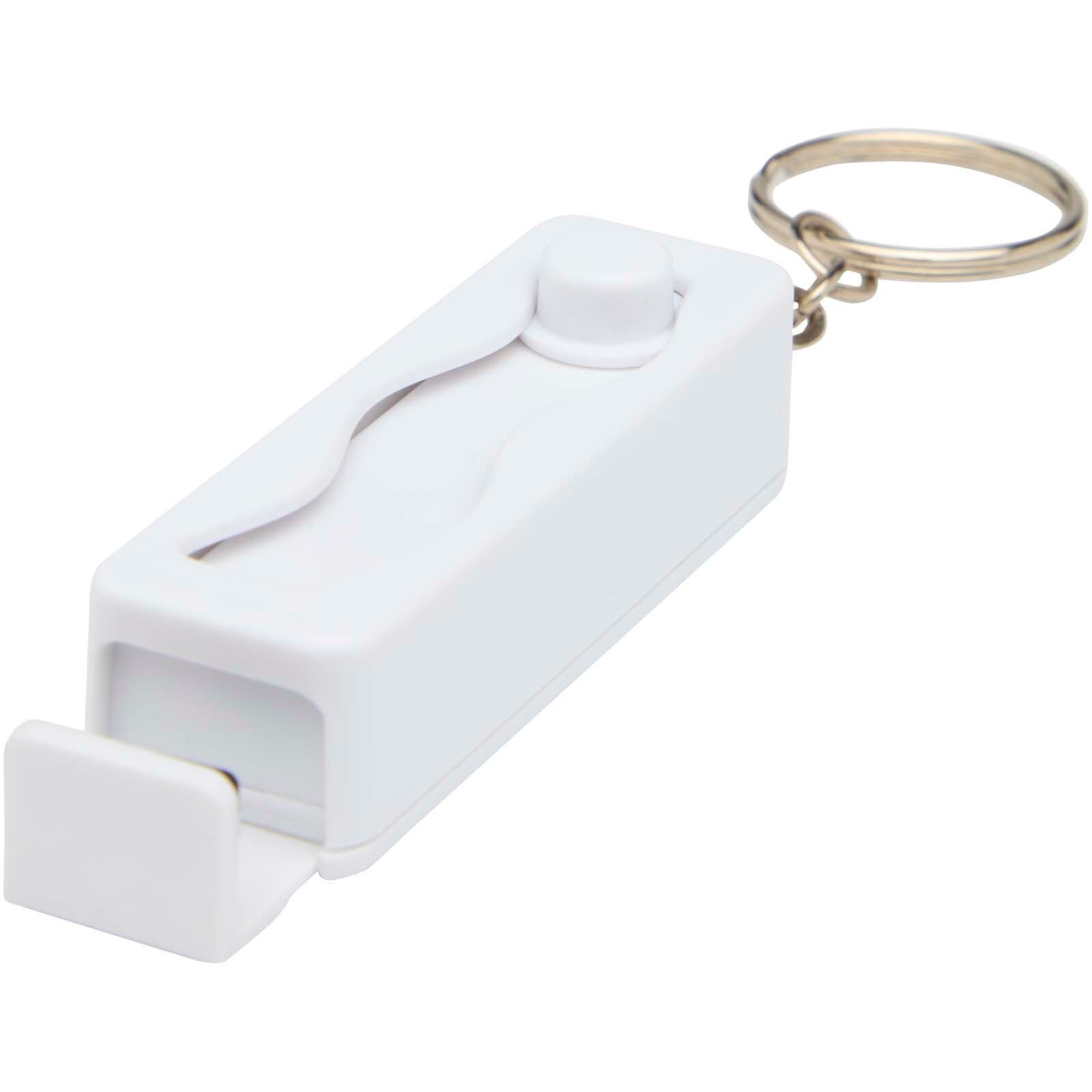 Aggia Telefonladestation aus recyceltem Kunststoff mit Fidget-Toy - weiss-192