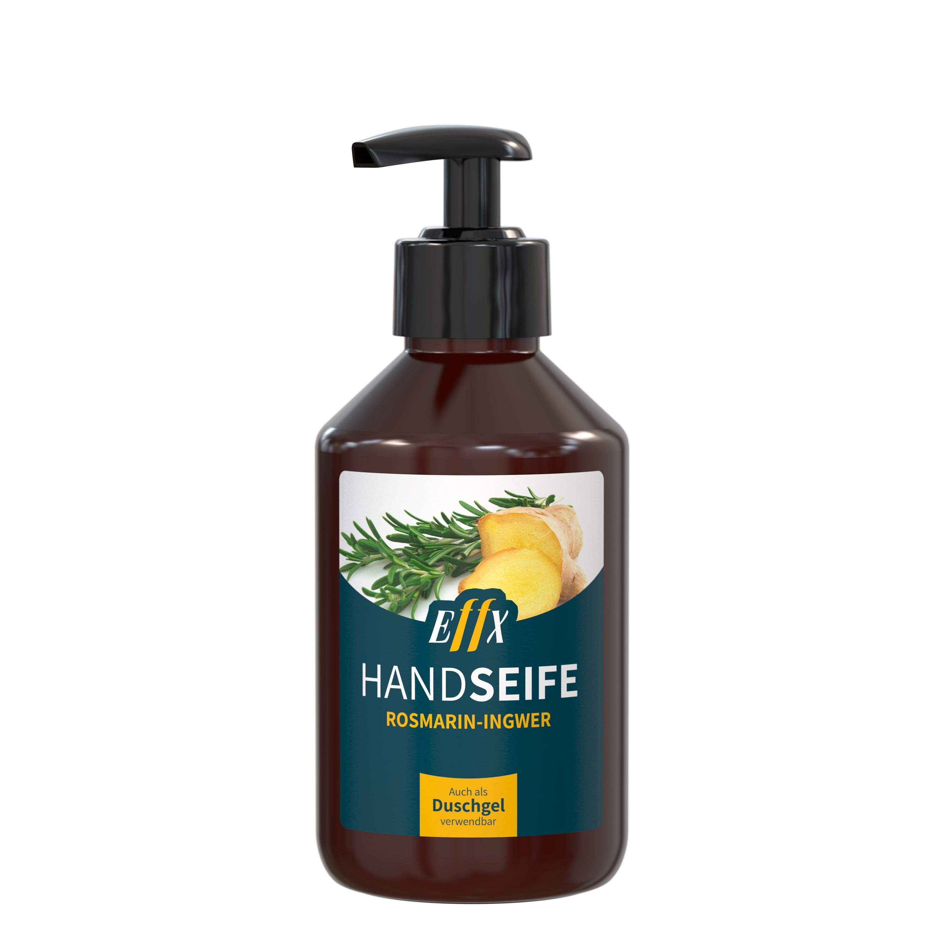250 ml Spender Flüssigseife Rosmarin-Ingwer Body Label-171