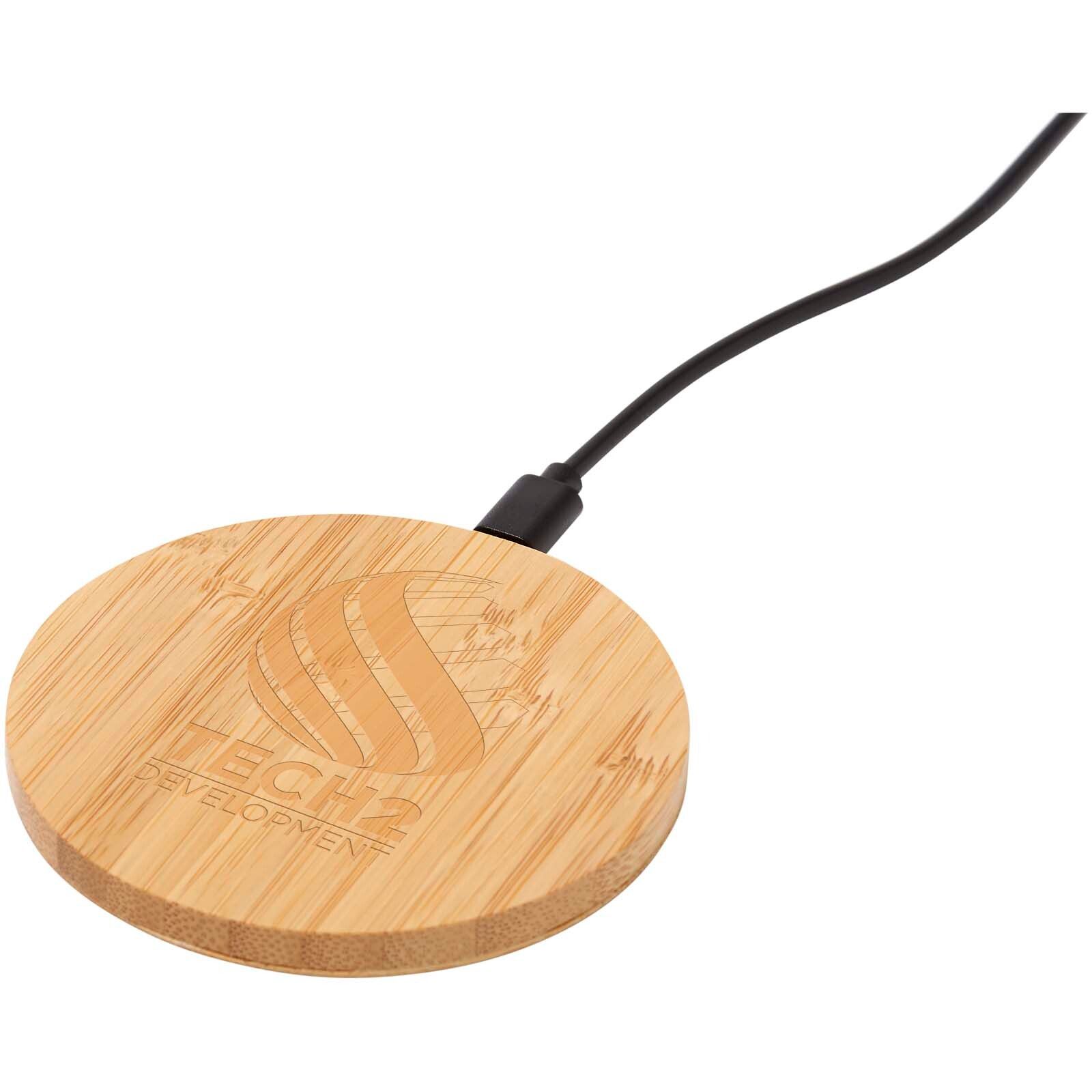 Essence 15W kabelloses Ladepad aus Bambus - holz-640