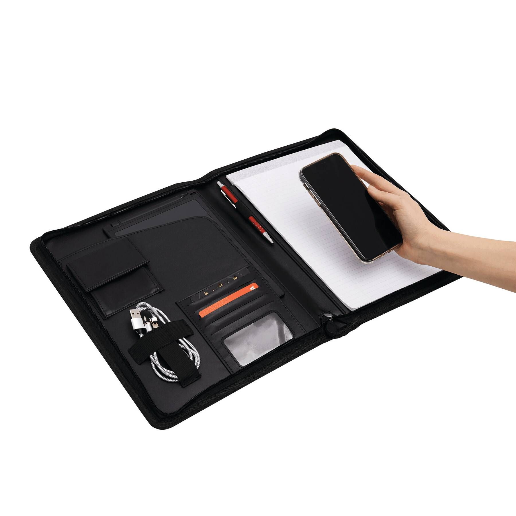 Portfolio HILL DALE ZIP im DIN-A4-Format - schwarz-723