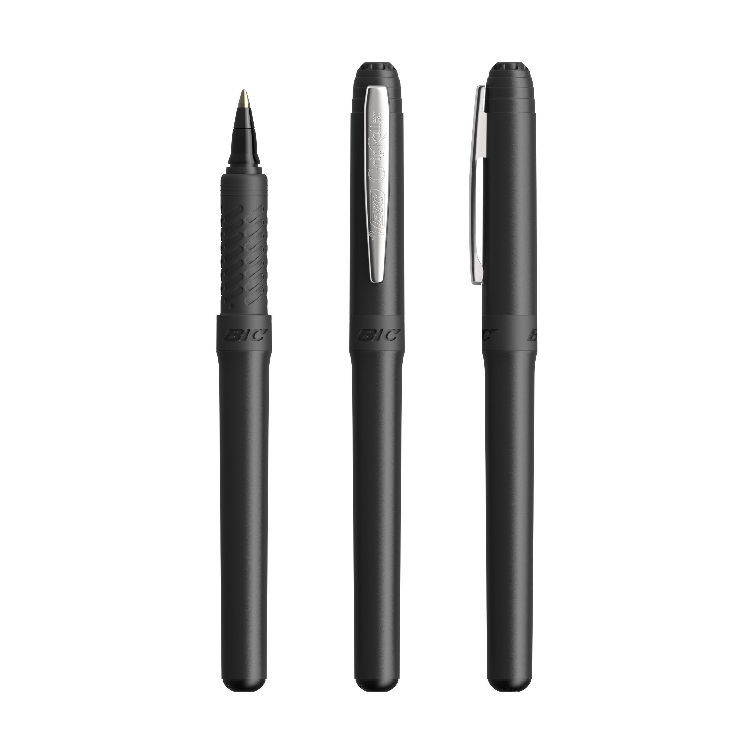 BIC® Grip Roller, Mine schwarz - schwarz - chrom-418