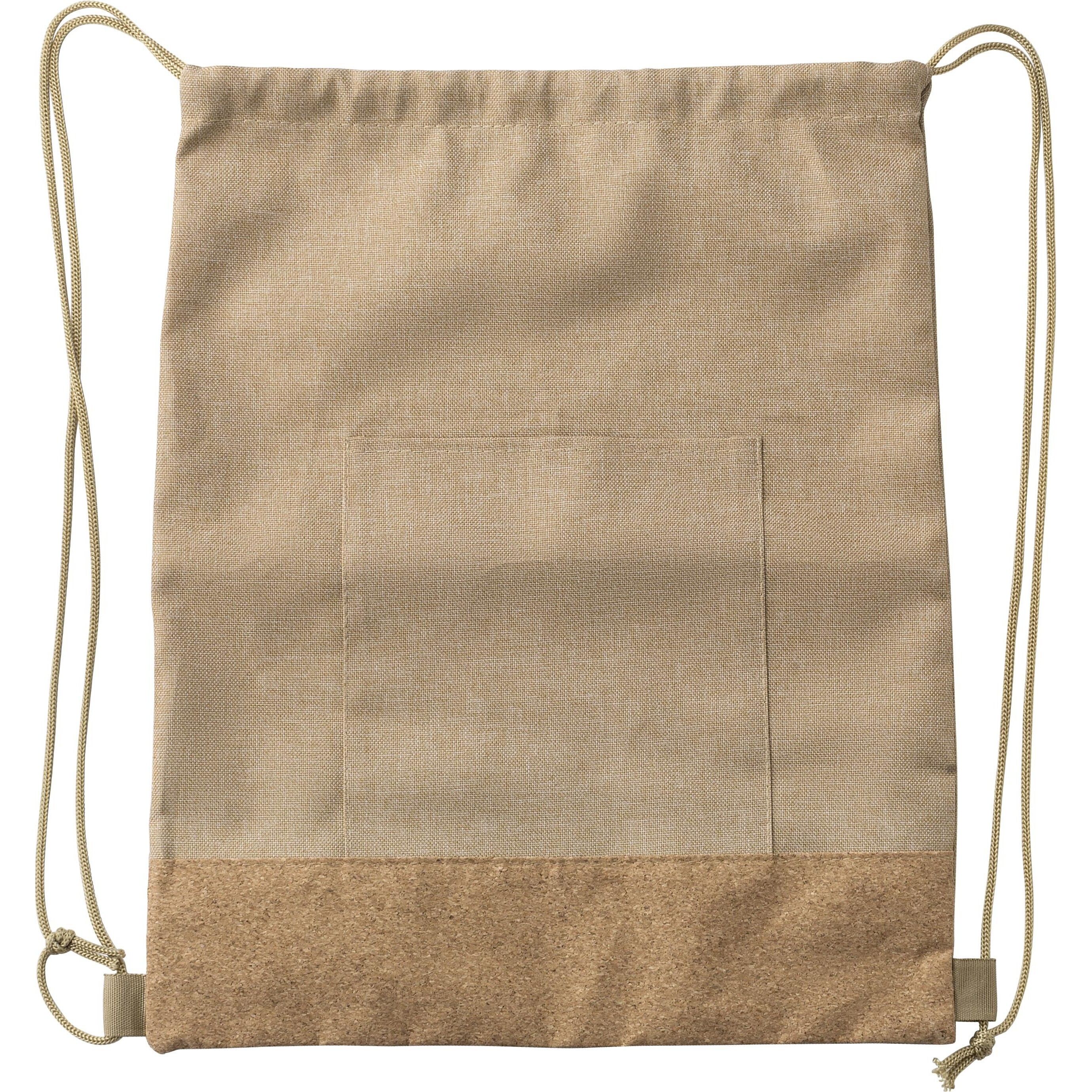 rPET-Polyester (600D) Kordelzugtasche Ansel - khaki-707