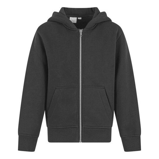 Kids Oversized Zip Hoody - navy-375