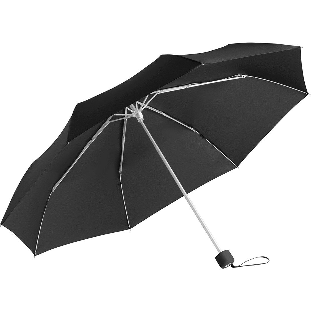 Alu-Mini-Taschenschirm Ø90 cm - schwarz-564