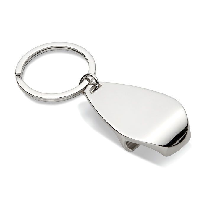 Schlüsselring mit Kapselheber HANDY - silber glänzend-311