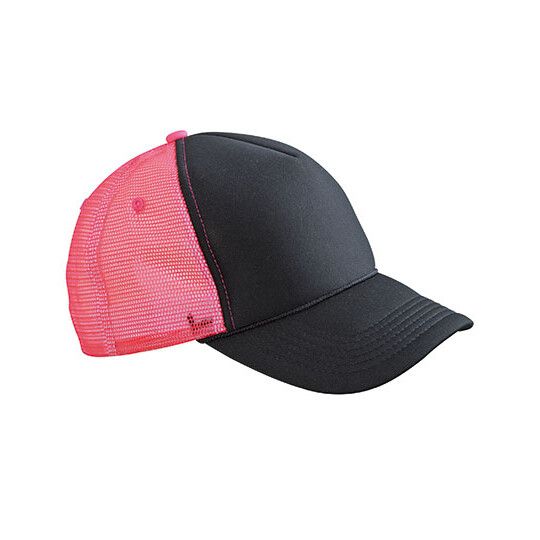 black - neon pink