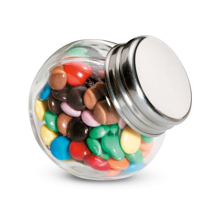 Schokolinsen im Glasspender CHOCKY - multicolour-119