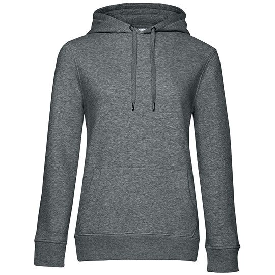 QUEEN Hooded Sweat_° für Damen - heather mid grey - S-304