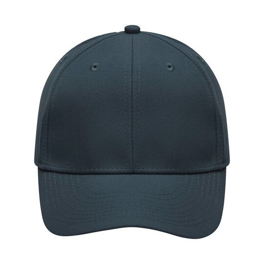 6-Panel Polyester Peach Cap - black-530