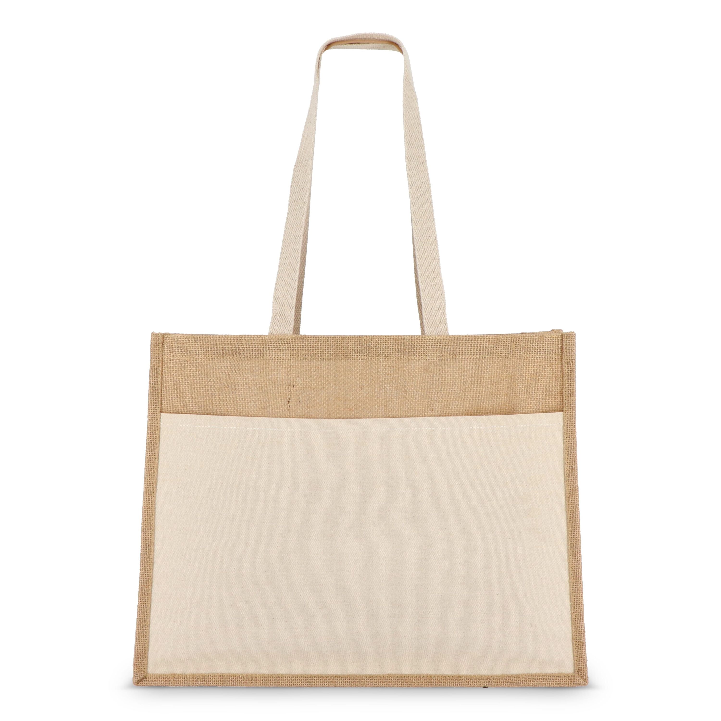 Jute Tragetasche OEKO-TEX® 45 x 12 x 35cm 320g/m² - natur-911