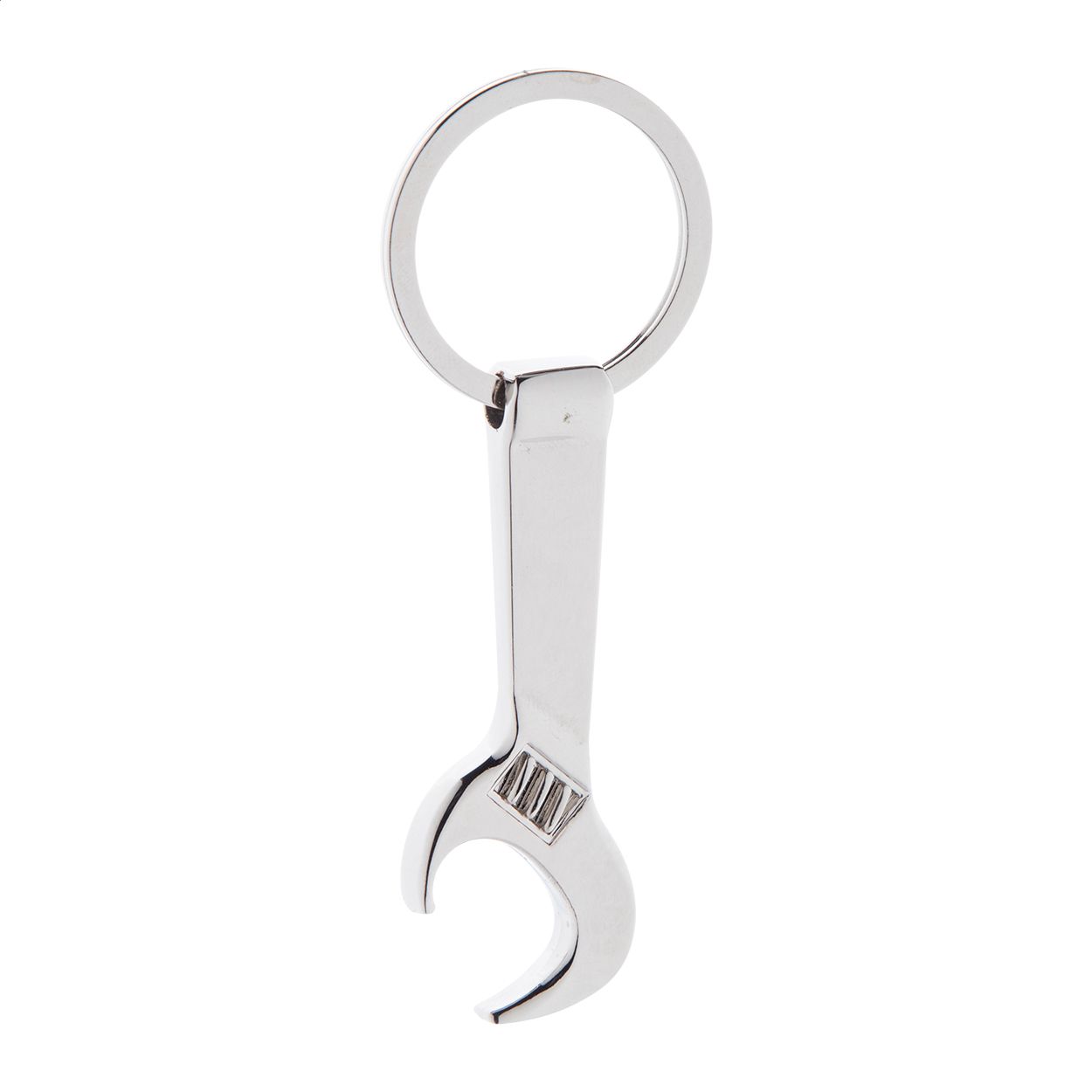 Spanner Schlüsselanhänger mit Flaschenöffner - silber-874