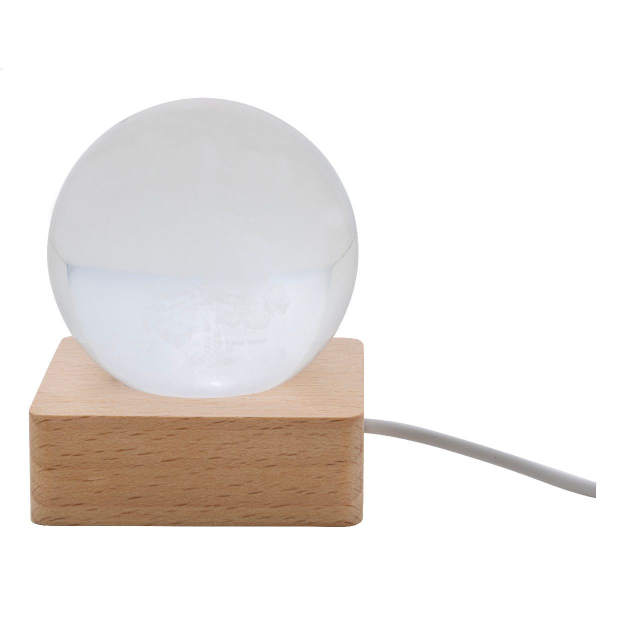Borealis Leuchtkugel mit Weihnachtsmotiv - transparent - natur-971