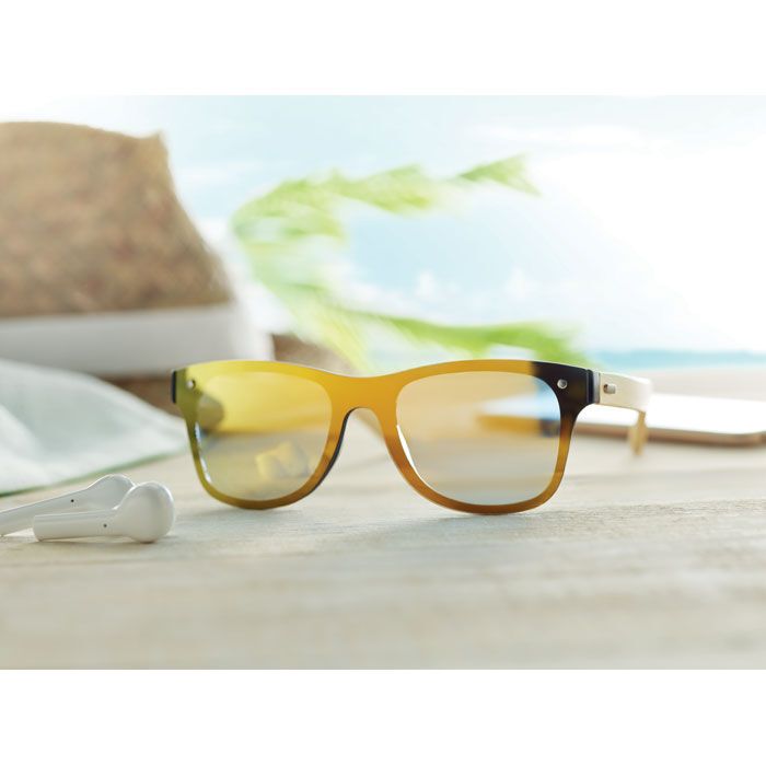 Sonnenbrille mit Bambus ALOHA - gelb-76