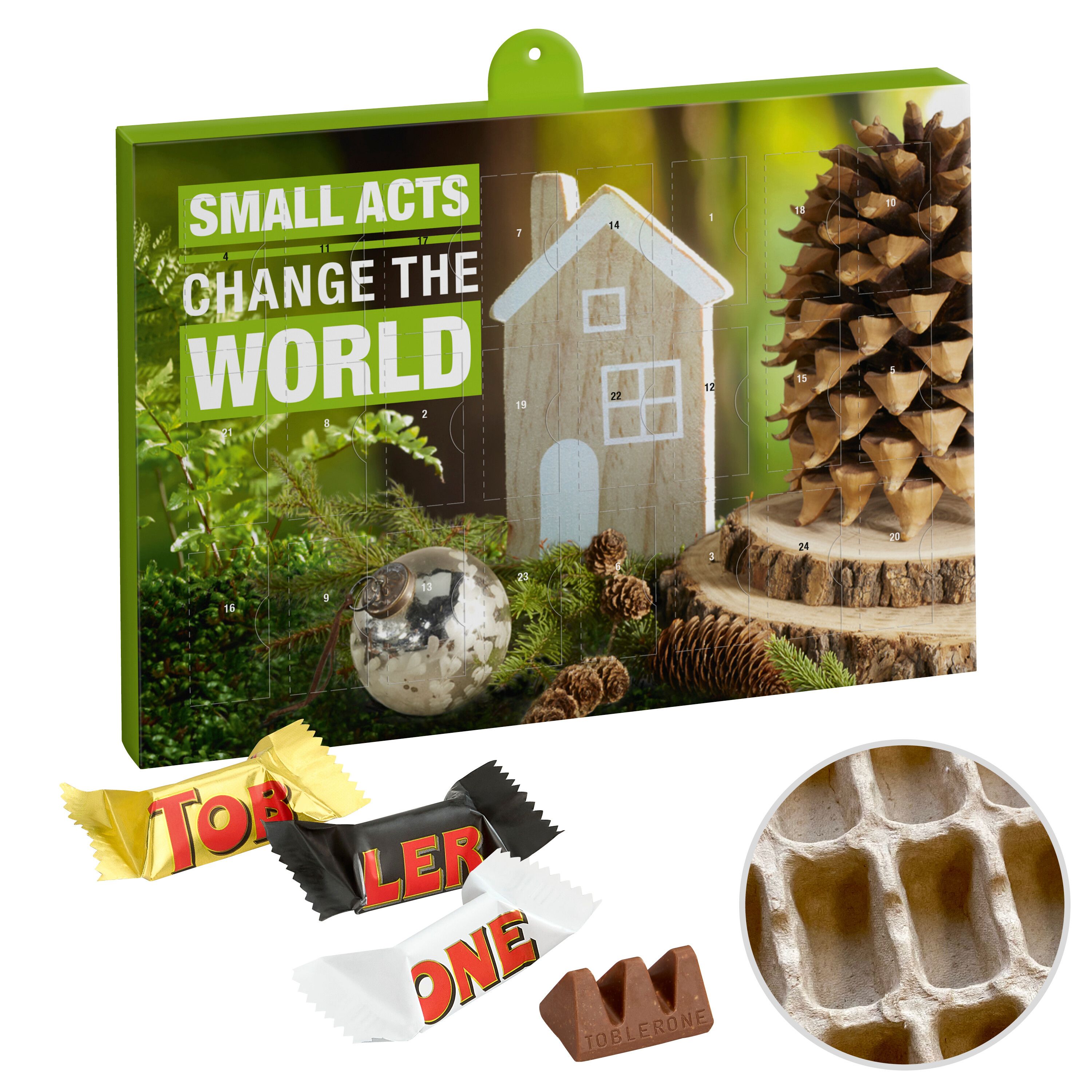 Premium Marken-Adventskalender PAPIER m. Toblerone Mix-610