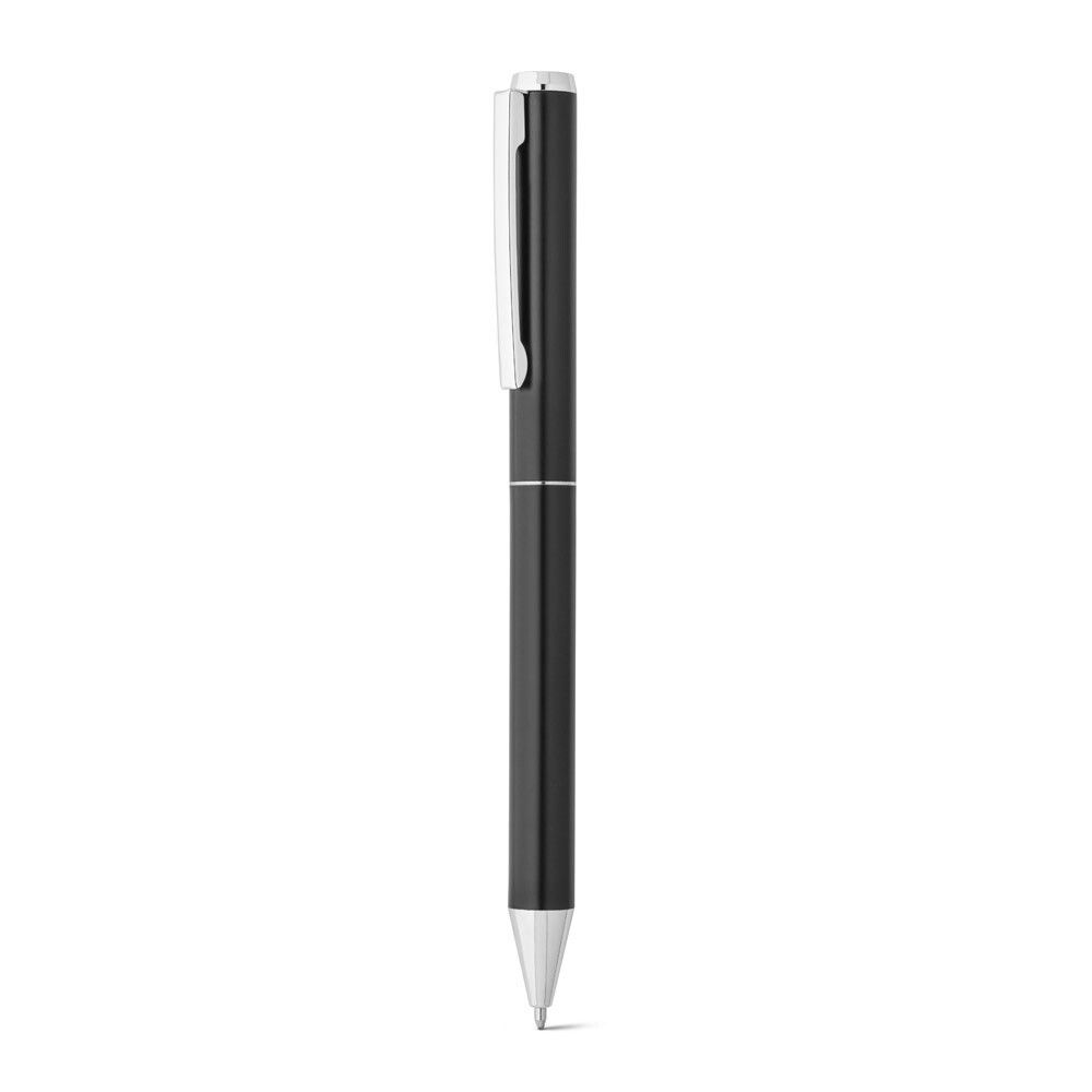 LEAH Roll- und Kugelschreiber aus Aluminium (94% rAL) mit Clip - schwarz-317