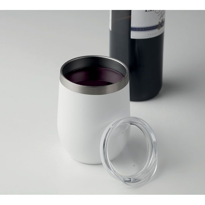 Doppelwandiger Trinkbecher 300 ml CHIN CHIN - weiß-993