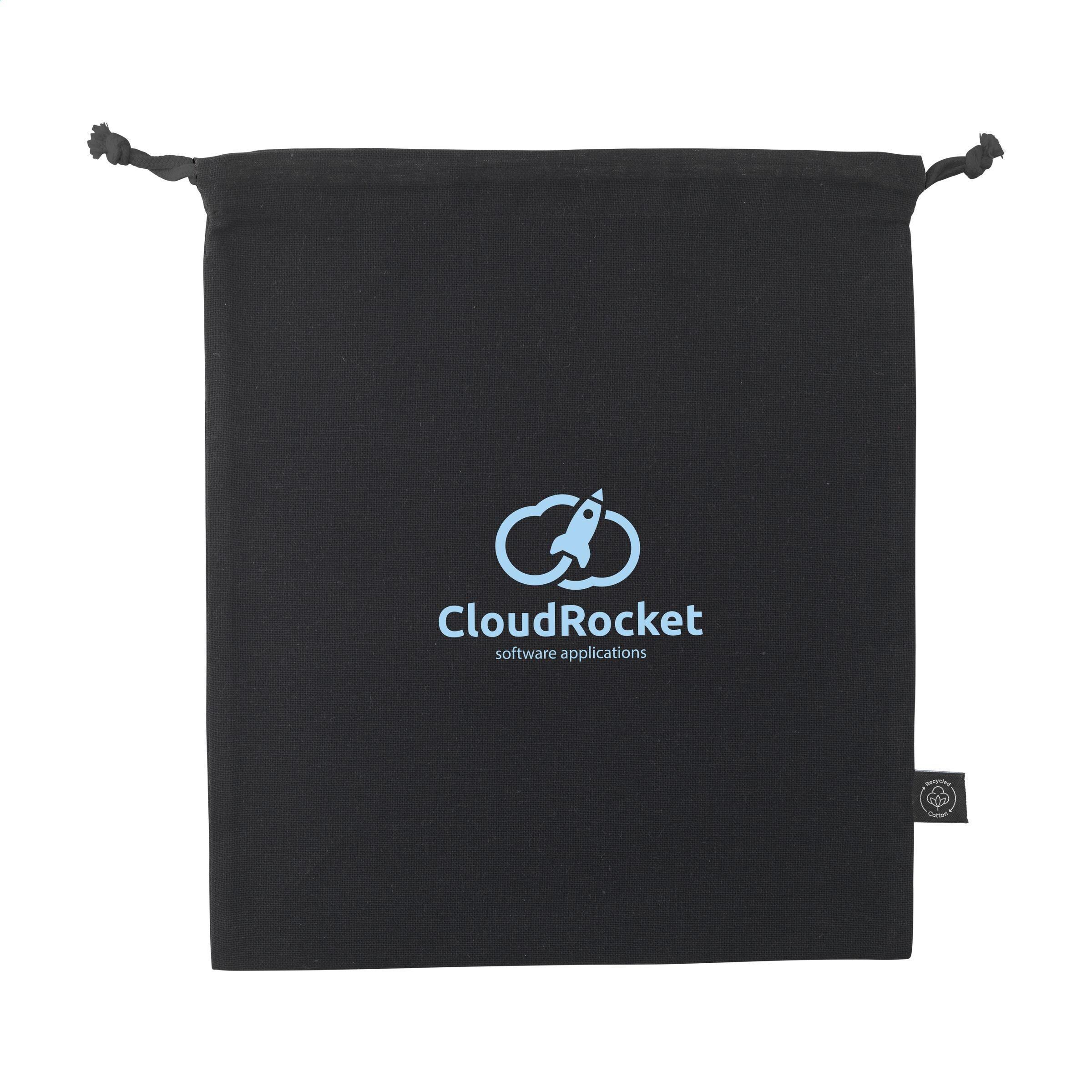 Gift Pouch GRS Recycled Cotton (150 g/m²) M - schwarz-728