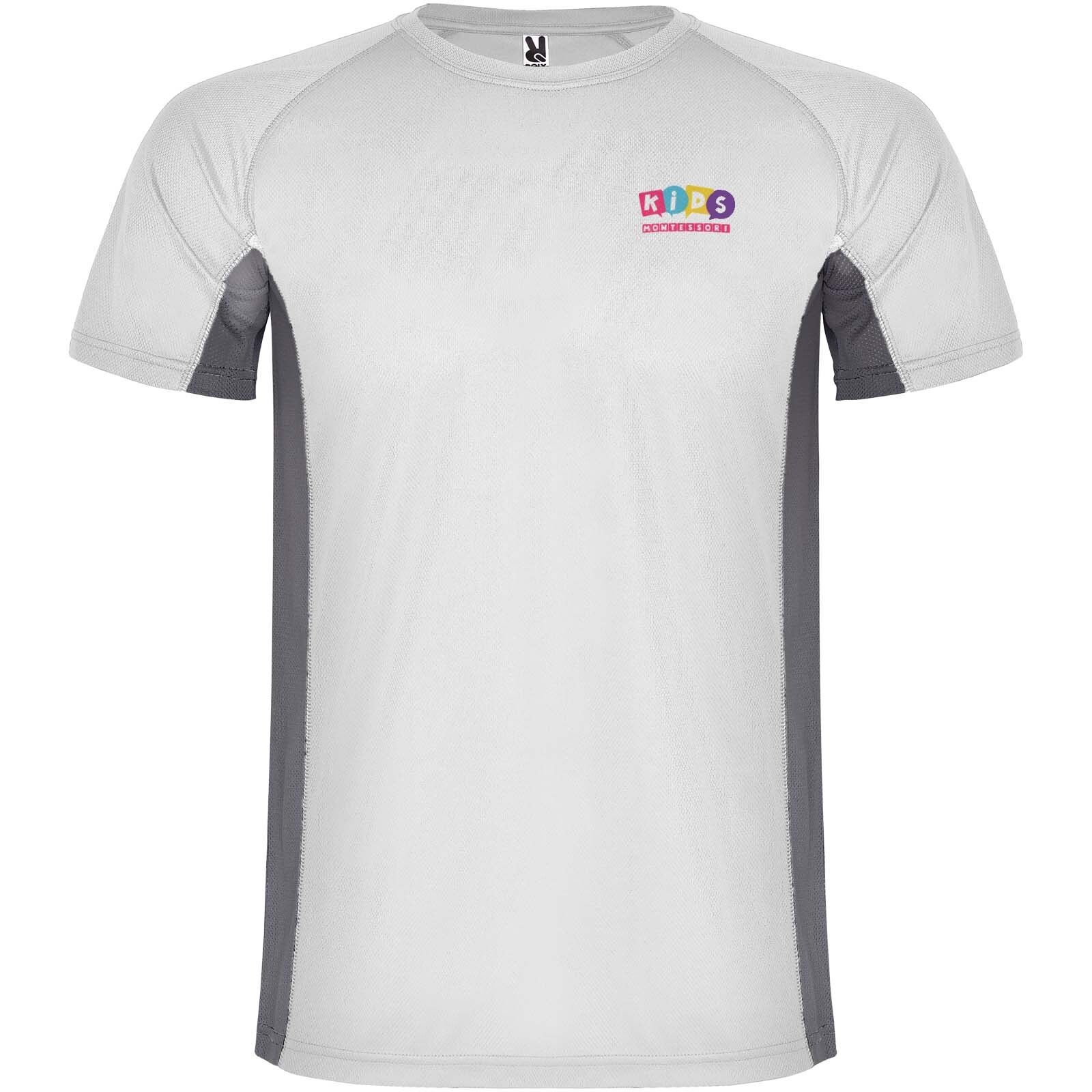 Shanghai Sport T-Shirt für Kinder - weiss -  dunkelblei-685