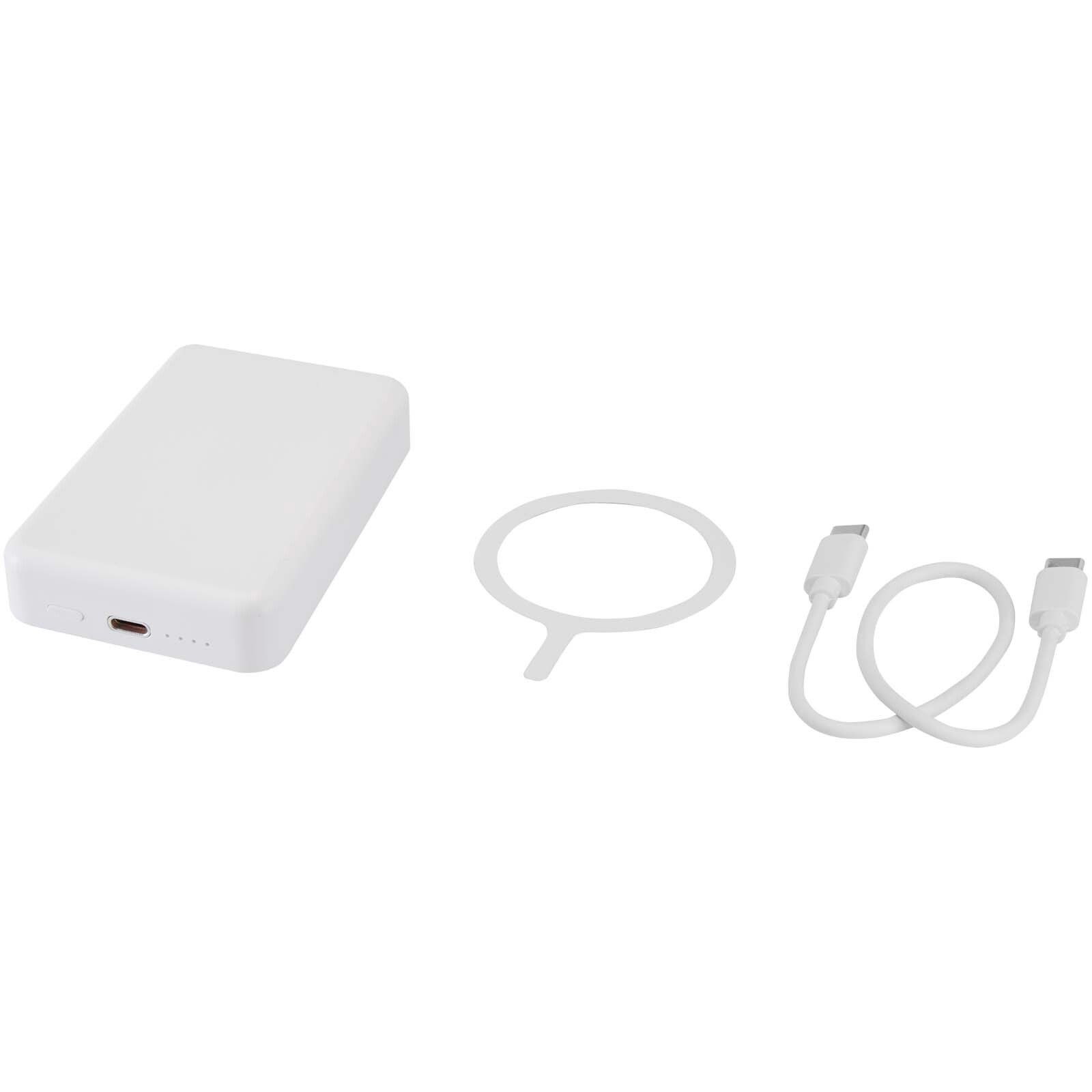 Acrab 15 W 10.000 mAh magnetische kabellose Powerbank mit 20 W PD aus recyceltem Kunststoff - weiss-576