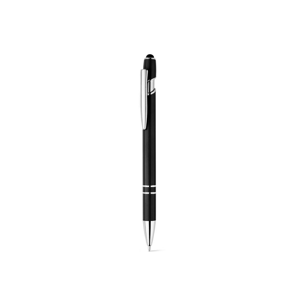 NEIL Kugelschreiber aus recyceltem Aluminium, Touch-Pen Druckknopf - schwarz-191