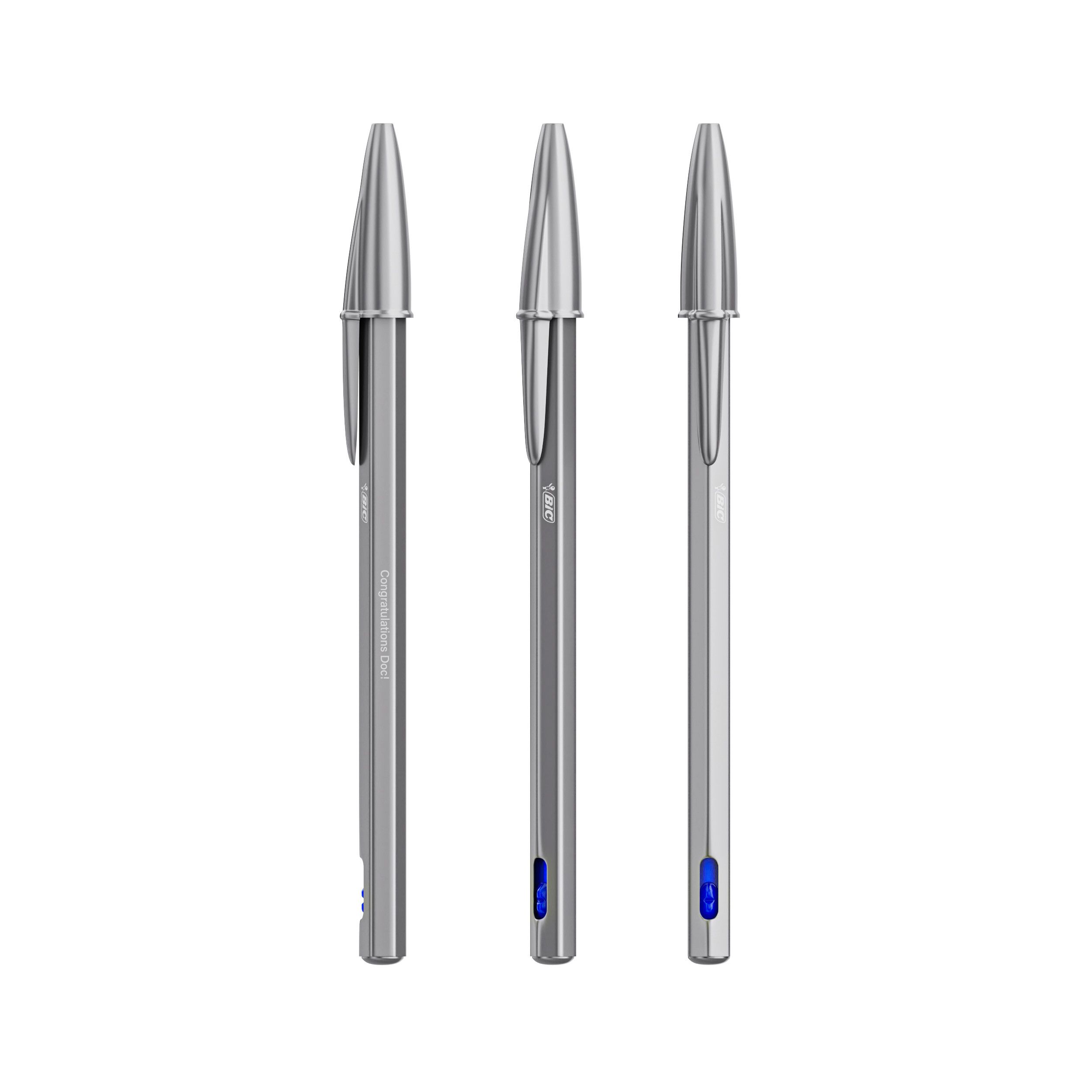 BIC® Cristal® ReNew, Mine blau - metall-72