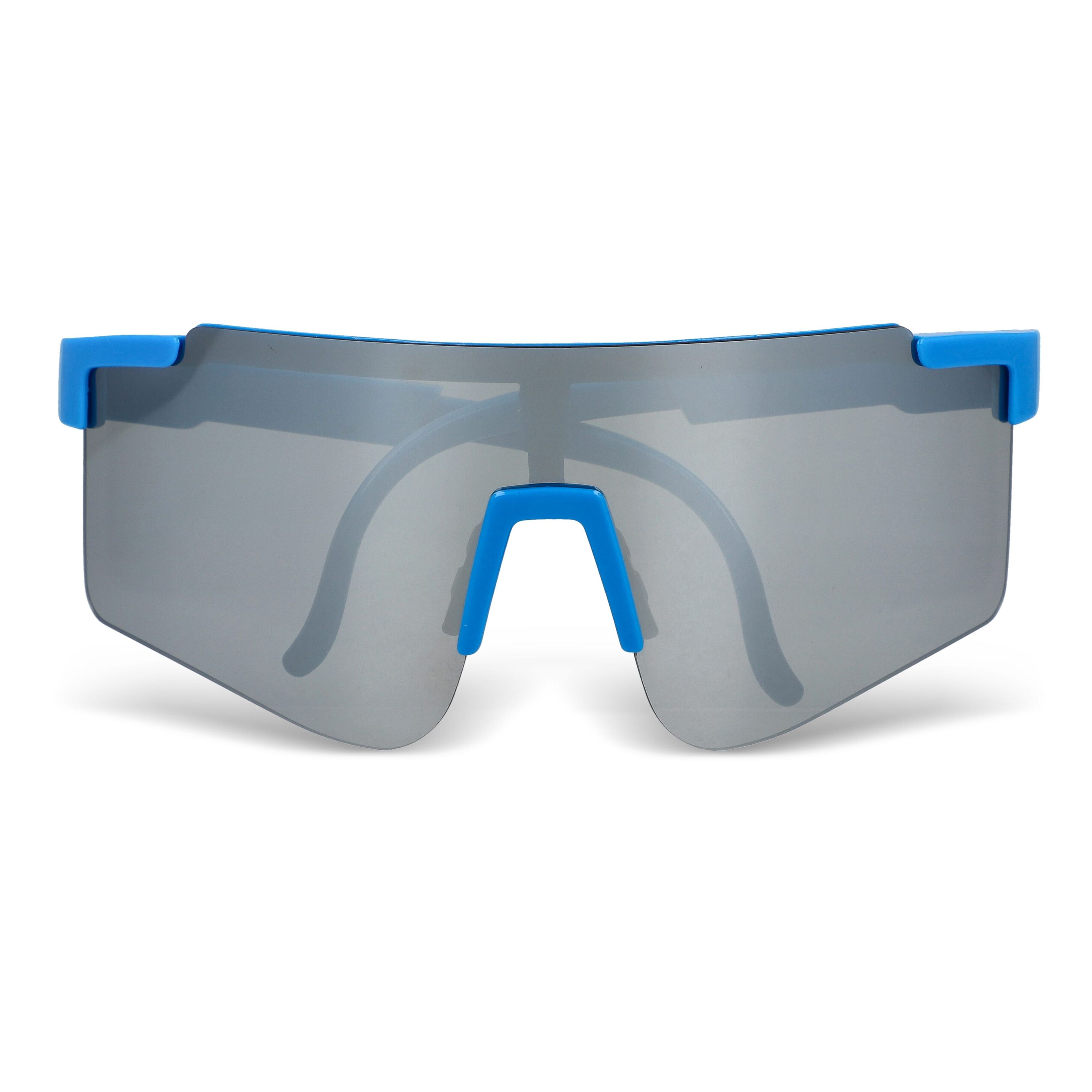 Tom R-PC Sport-Sonnenbrille mit verspiegelten Gläsern UV400 - hellblau-310