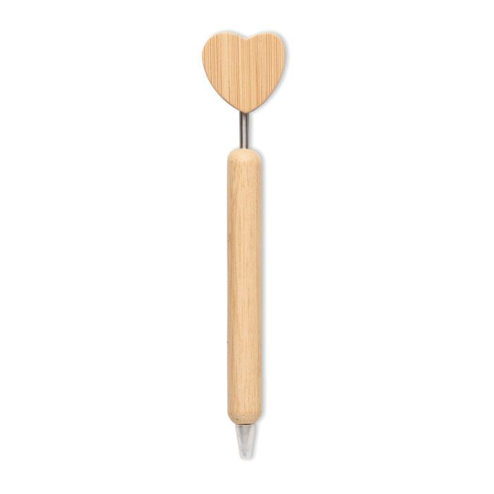 Kugelschreiber Bambus Herz CORAPEN - holz-895