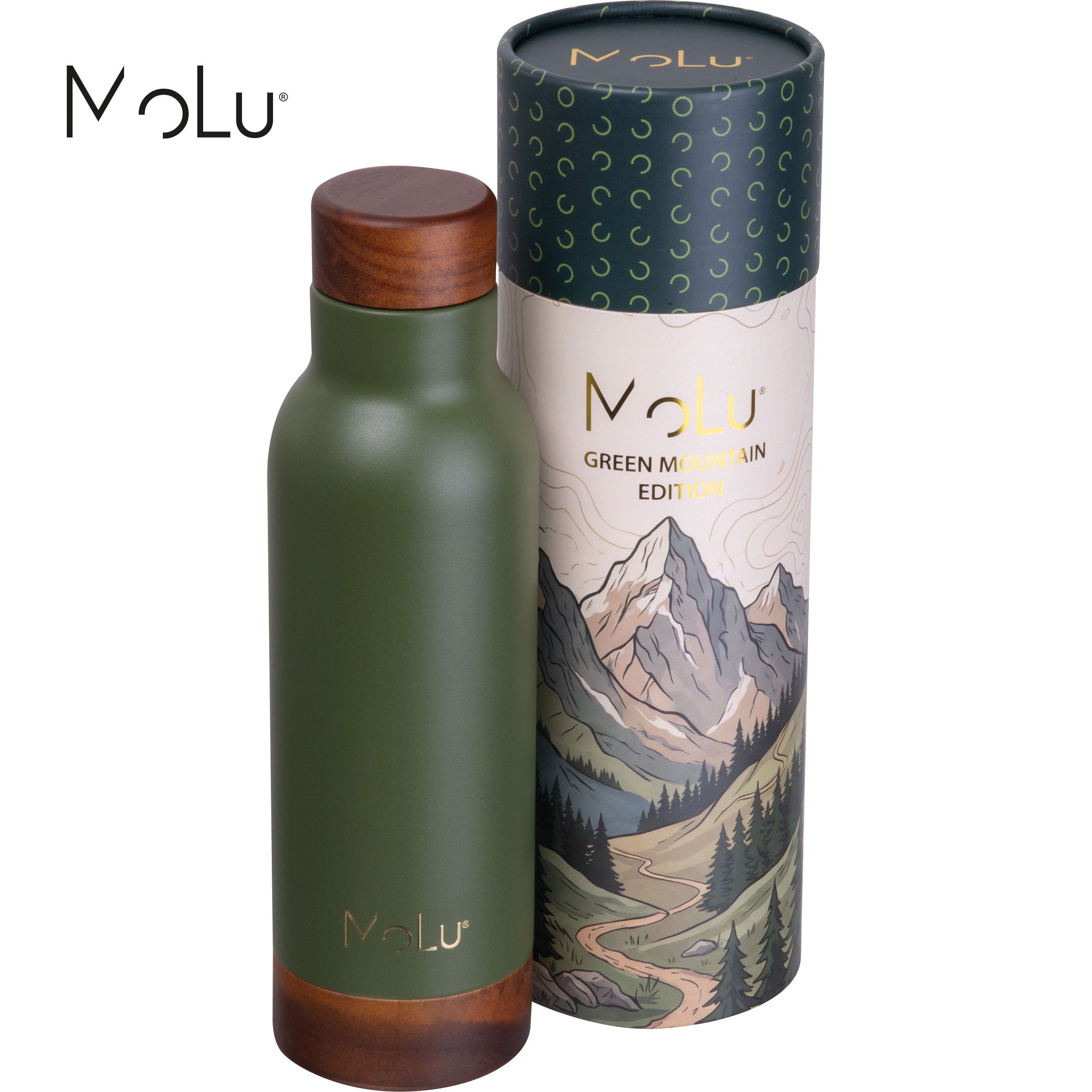 MoLu Trinkflasche Côte d’Azur - olivgrün-878