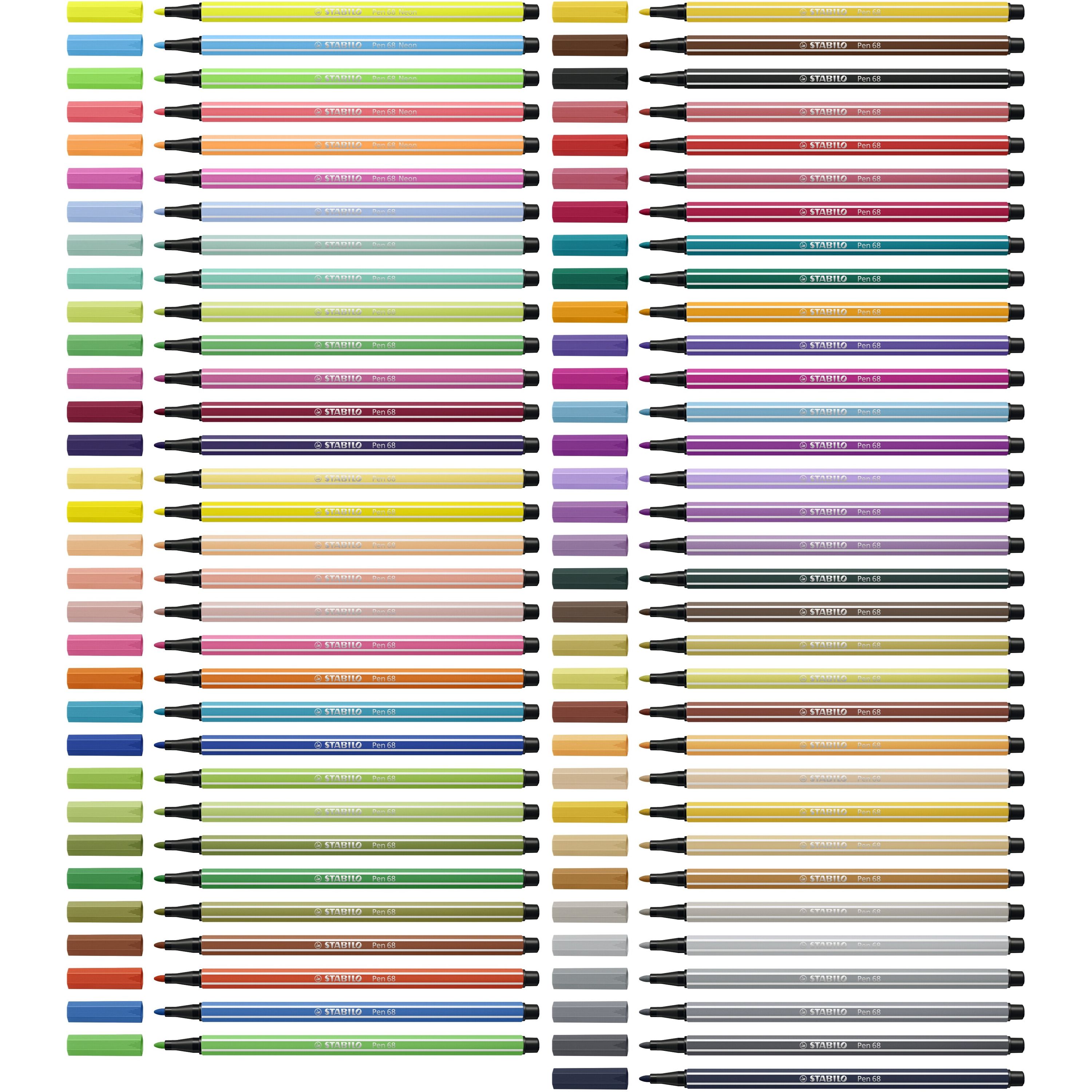 STABILO Pen 68 Click Set für 10 Fasermaler-475
