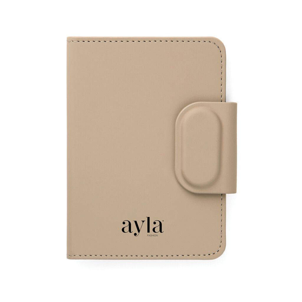 VINGA Baltimore RCS Passport Cover mit Dual-Finder - greige-952
