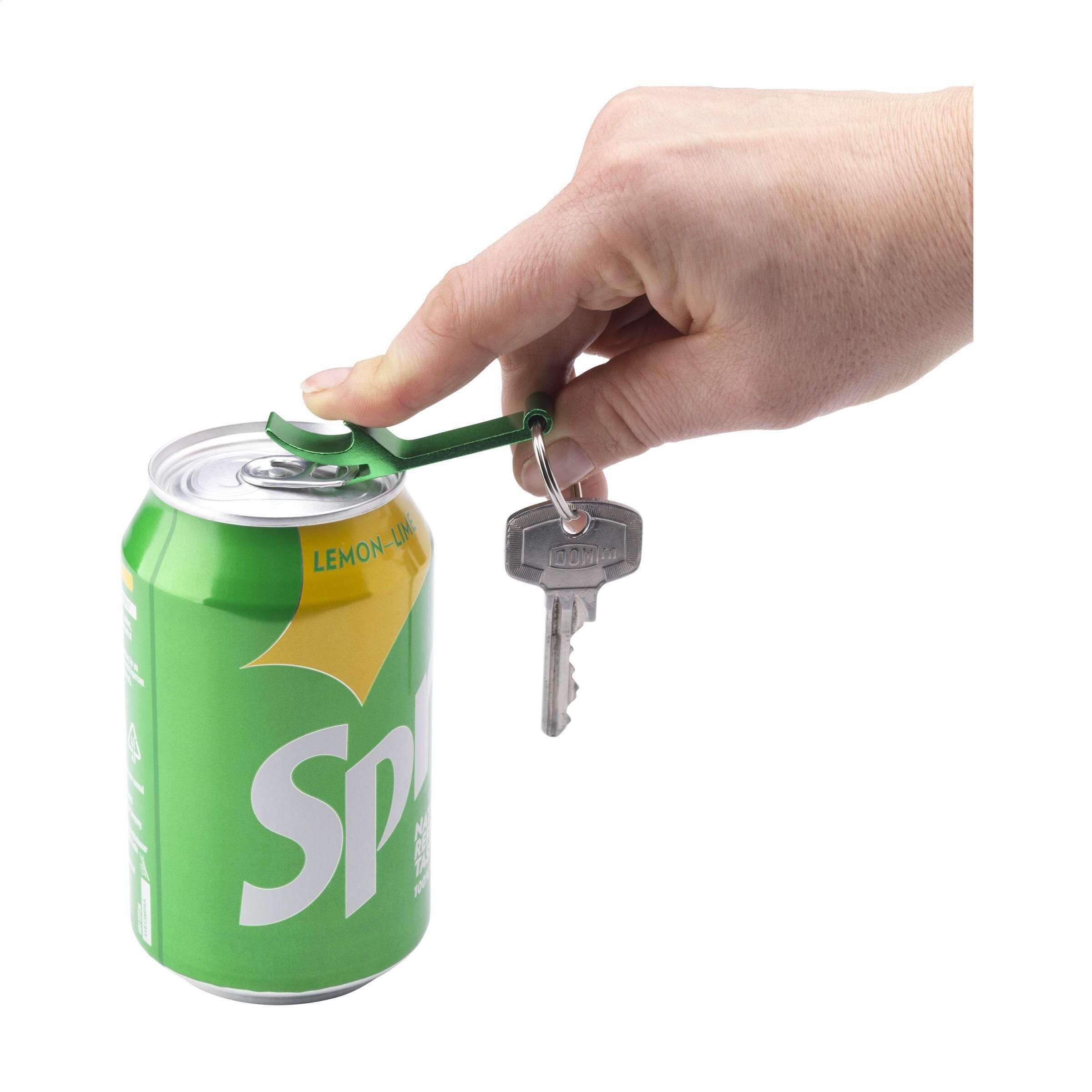 Opener GRS Recycled Aluminium Schlüsselanhänger - grün-42