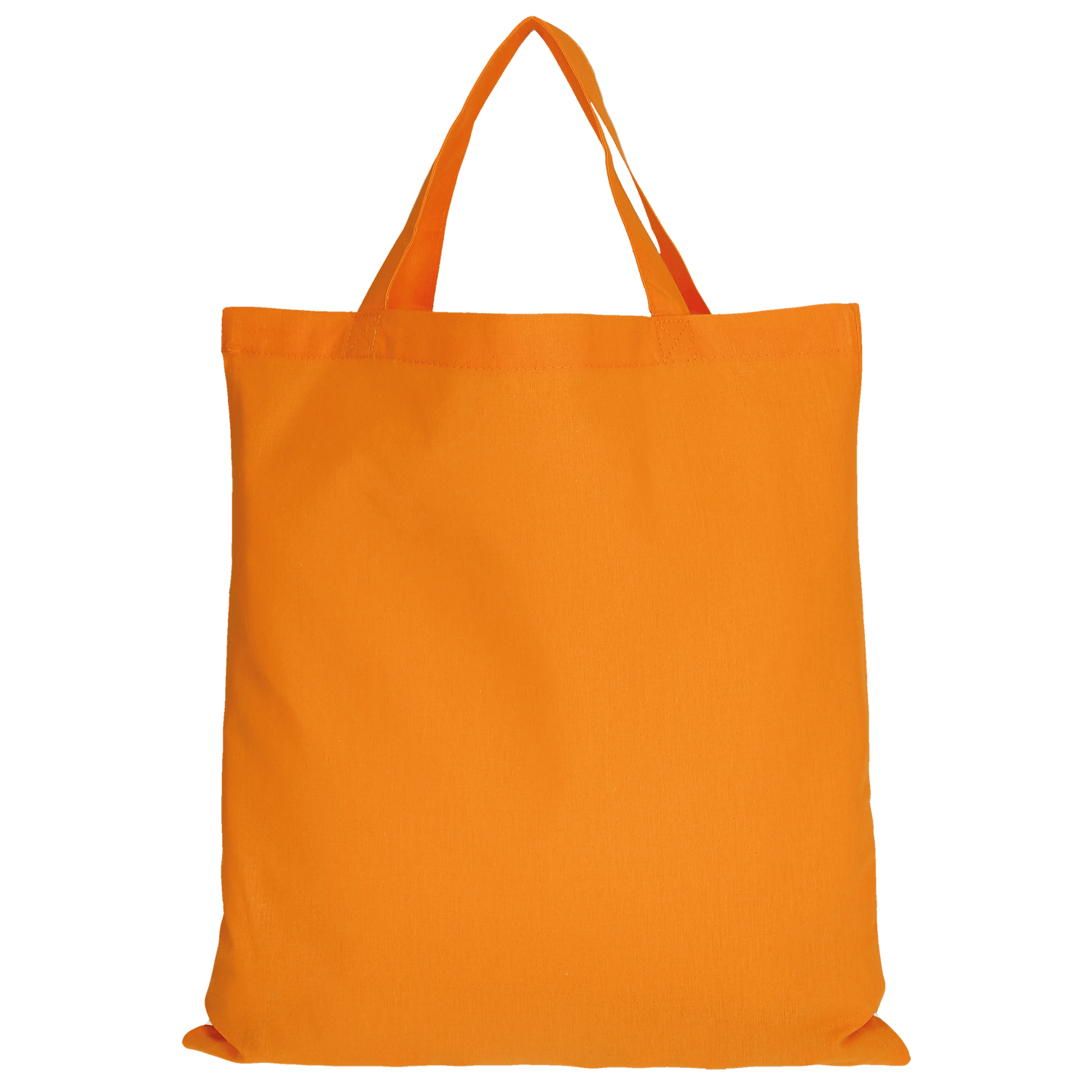Einkaufstasche Baumwolle - kurze Henkel - mandarin-91