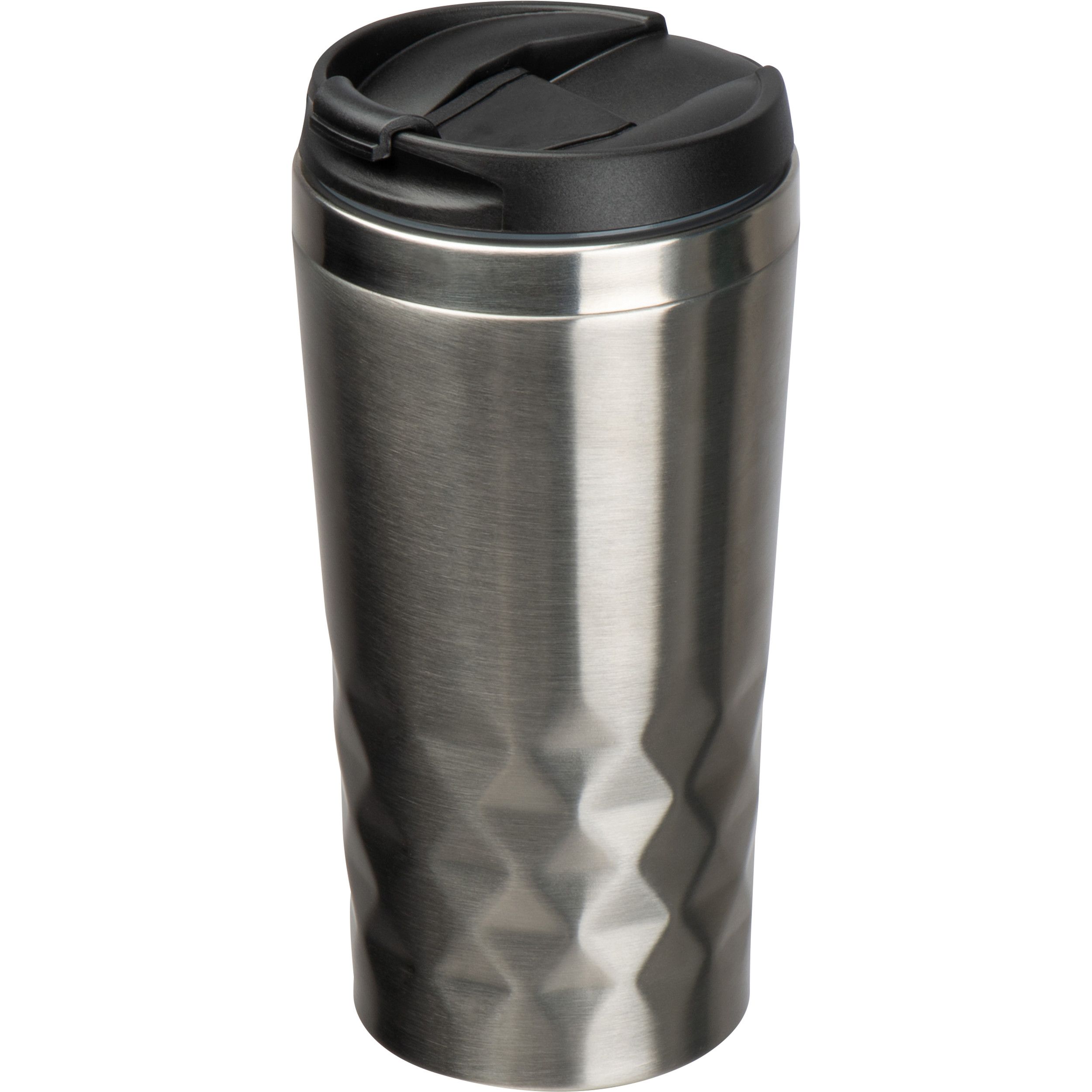 Trinkbecher mit Muster, 400ml - silbergrau-621