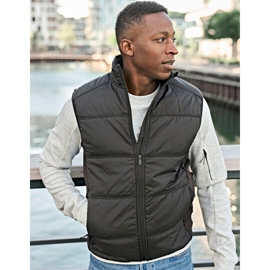 Hybrid-Stretch Bodywarmer - deep green - black-245
