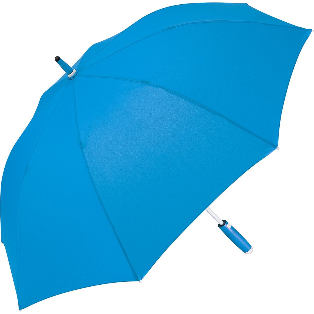 AC-Midsize-Stockschirm FARE® Whiteline Ø112 cm - cyan-819