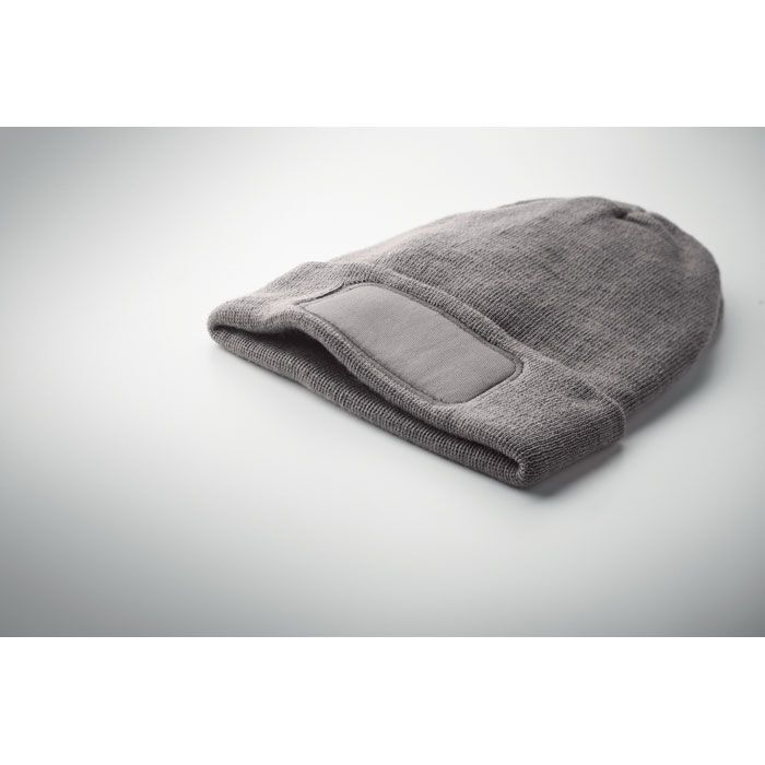 Beanie RPET-Polyester CAPNIT - steingrau-958