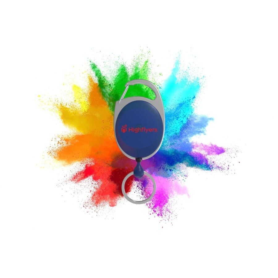 Gerlos Schlüsselkette mit Rollerclip - blau-713