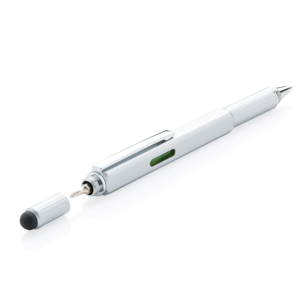 5-in-1 Aluminium Tool-Stift - grau-18