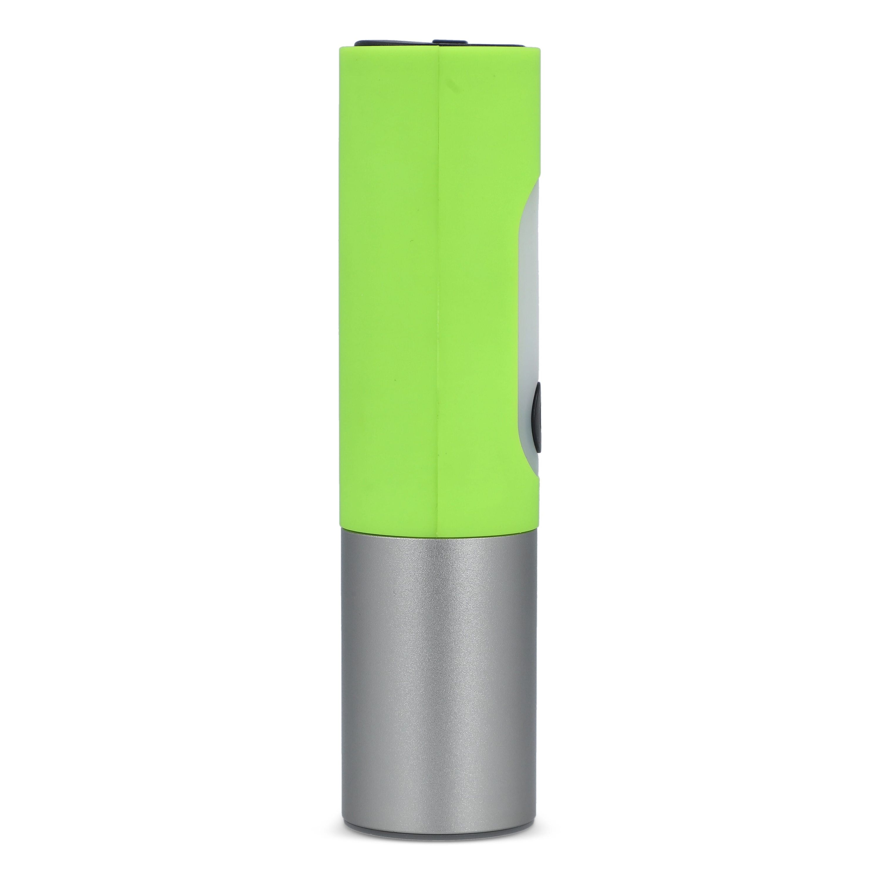 Wiederaufladbare 10-W-LED-Taschenlampe mit Zoomfunktion, 300 lm - hellgrün-686