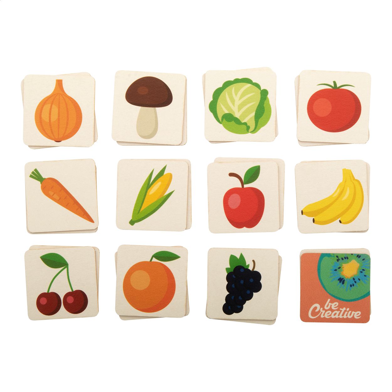 Peppermor Individuelles Memory-Spiel - Obst - natur-983