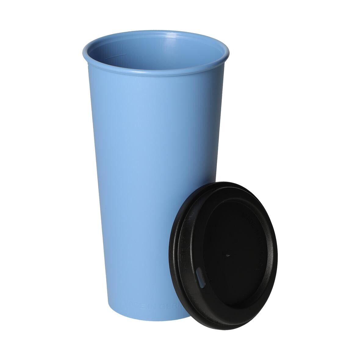 Kaffeebecher ToGo, 0,4 l - beständiges braun - schwarz-558