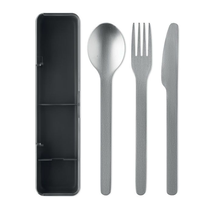 Besteck-Set Edelstahl MESTECK - schwarz-936