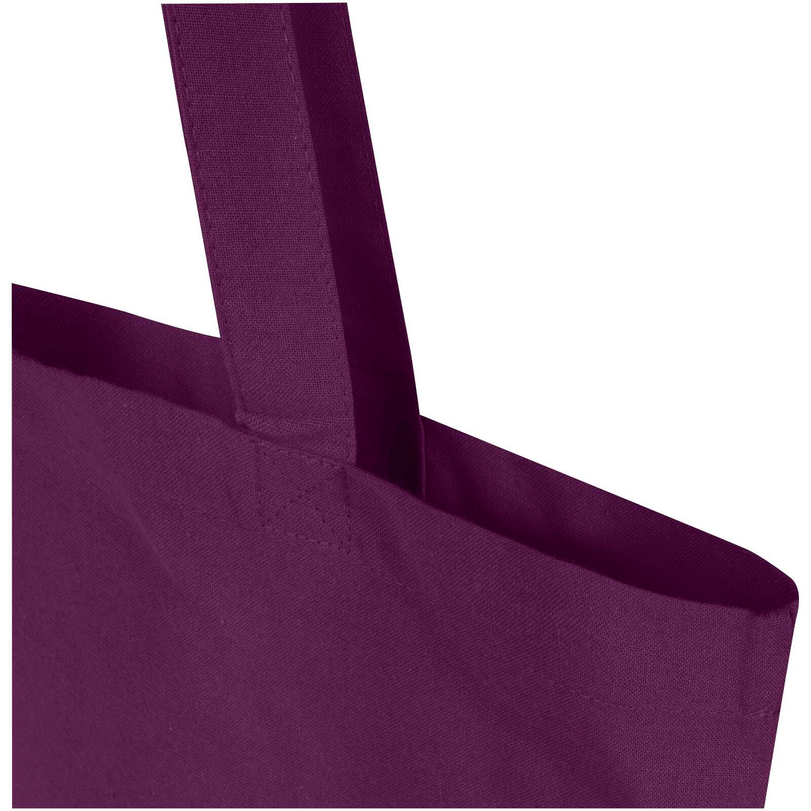 Madras Blend 140 g/m² Tragetasche aus GRS-recycelter Baumwolle 7L - lila-680