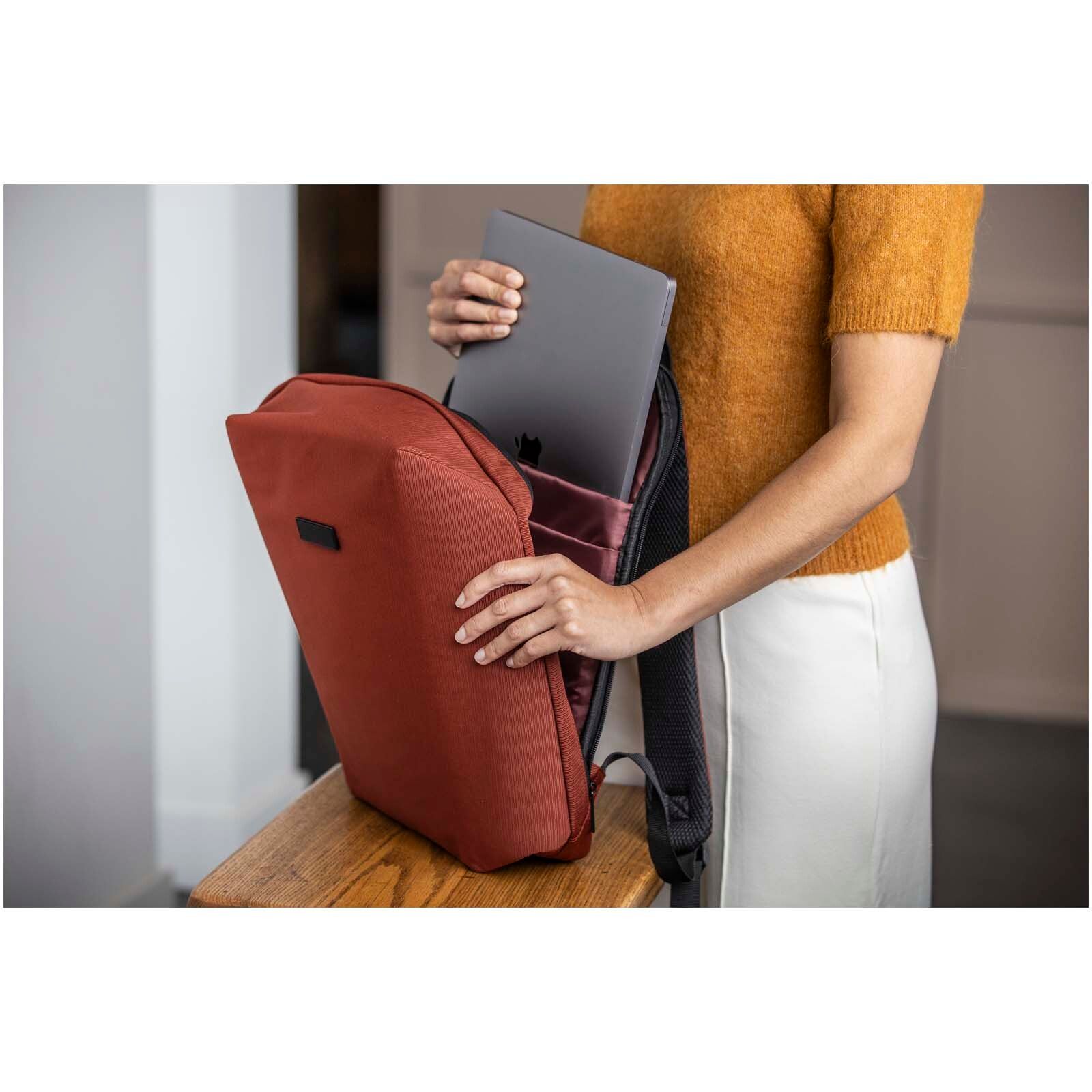 Luma 15" GRS Laptop-Rucksack  Material mit Diebstahlschutz 10L - ziegelstein-88