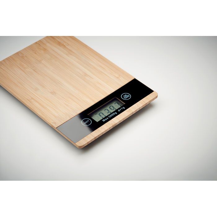 Digitale Küchenwaage Bambus PRECISE - holz-179